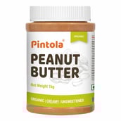 1 - Pintola Organic Peanut Butter,  1 kg  Creamy 
