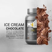 8 - MuscleBlaze Biozyme Iso-Zero, 1.1 lb Low Carb Ice Cream Chocolate
