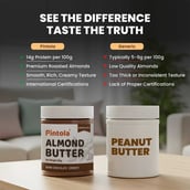 3 - Pintola Dark Chocolate Almond Butter,  Crunchy  0.200 kg 