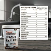3 - Pintola Dark Chocolate Performance Series Peanut Butter,  1 kg  Creamy 
