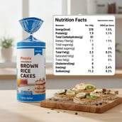 4 - Pintola Wholegrain Brown Rice Cakes,  Lightly Salted  130 g 