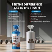 3 - Pintola Wholegrain Brown Rice Cakes,  Lightly Salted (Pack of 4)  130 g 