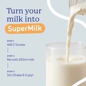 7 - Supermilk Gritzo Overall Growth for Boy/Girl 2-6 Years Protein & Nutrition Drink Mix,  400 g  Creamy Vanilla