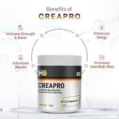 3 - MuscleBlaze CreaPRO Creatine with Creapure® Powder from Germany,  Unflavoured  0.55 lb