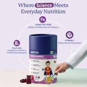 5 - Gritzo Iron Gummies with Folic Acid and Vitamin C for 7-12 Years Boys,  30 gummies  Mixed Berry