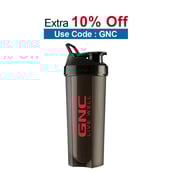 GNC Live Well Plastic Shaker,  Black  650 ml 