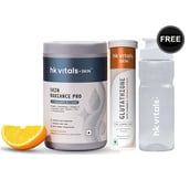 HealthKart HK Vitals Skin Radiance Pro 300g & Glutathione Effervescent 15 Tabs Orange Combo