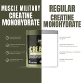 5 - Muscle Military Micronised Creatine Monohydrate,  Rose Lemonade  0.59 lb 