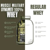 5 - Muscle Military Dynamite 100% Whey Protein Blend,  4.4 lb  Irish Chocolate 