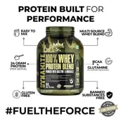 4 - Muscle Military Dynamite 100% Whey Protein Blend,  4.4 lb  Alphonso Mango 