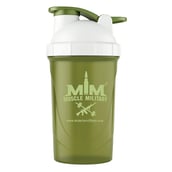 Muscle Military Gym Shaker with Mixer Ball,  Army Green  600 ml 