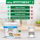 1 - Myfitness by brnd.me Natural Peanut Butter,  2.5 kg  Smooth 