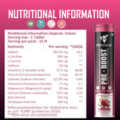 3 - Potencia Pre - Boost Effervescent,  15 tablet(s)  Mixed Berry 