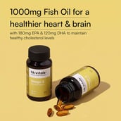 4 - HealthKart HK Vitals Omega 3 1000mg with 180mg EPA and 120mg DHA,  60 capsules