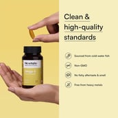 9 - HealthKart HK Vitals Omega 3 1000mg with 180mg EPA and 120mg DHA,  60 capsules