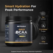 3 - Nutrabay Gold 2:1:1 BCAA + Electrolytes, 0.55 lb 31 Servings Pineapple