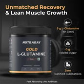 3 - Nutrabay Gold L-Glutamine,  0.39 lb  Cola 