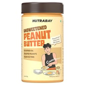 1 - Nutrabay Foods All-Natural Peanut Butter, 750 g Unsweetened, Crunchy