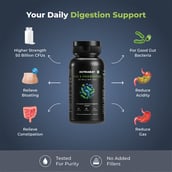 3 - Nutrabay Wellness Pre & Probiotic Digestive Support,  60 capsules  (50 Billion CFUs) 