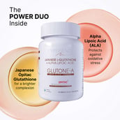 1 - Glutone A Japanese L-Glutathione with Alpha Lipoic Acid,  for Glowing Skin (Pack of 2)  15 tablet(s) 
