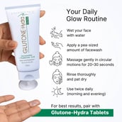 3 - Glutone Hydra Face Wash,  100 ml  for Glow and Hydration (Pack of 3) 