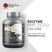 2 - MuscleBlaze Biozyme Iso-Zero,  4.4 lb  Low Carb Cookies & Cream 