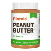 1 - Pintola All Natural Peanut Butter,  1 kg  Creamy 