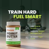 6 - Pintola All Natural Peanut Butter,  1 kg  Creamy 