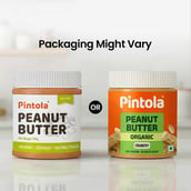 2 - Pintola Organic Peanut Butter, 0.350 kg Crunchy