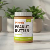 1 - Pintola Organic Peanut Butter, 1 kg Crunchy