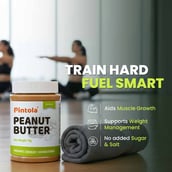 6 - Pintola Organic Peanut Butter, 1 kg Crunchy