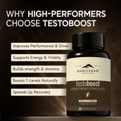 6 - Rasayanam Testoboost (500mg) 3-in-1 Testosterone for Men,  60 capsules  Unflavoured 