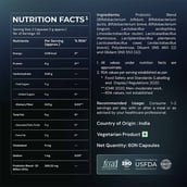 7 - Nutrabay Wellness Pre & Probiotic Digestive Support, 60 capsules (25 Billion CFUs)