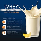 9 - AS-IT-IS Nutrition ATOM Whey Protein with Enzymes, 2.2 lb Banana Fusion