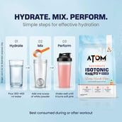8 - AS-IT-IS Nutrition ATOM Rehydrate Isotonic Energy Drink, 2.2 lb Zesty Melon