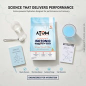 9 - AS-IT-IS Nutrition ATOM Rehydrate Isotonic Energy Drink, 2.2 lb Beachy Burst