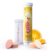 1 - Glutone 1000 & Escor-Z Combo,  Unflavoured & Orange  2 Piece(s)/Pack 