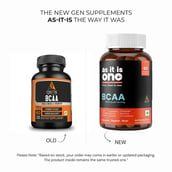 2 - AS-IT-IS Nutrition BCAA 1000mg, 60 capsules 30 Servings Unflavoured