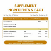 2 - Vlado's Himalayan Organics Liposomal Calcium 2100mg with Vitamin D3 + K2 (MK-7) & Vitamin B12, 60 tablet(s) Unflavoured