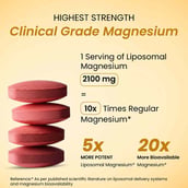 5 - Vlado's Himalayan Organics Liposomal 5X Magnesium Complex 2100mg, Unflavoured 120 veggie capsule(s)