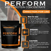 5 - Nakpro Perform Whey Protein Concentrate, 4.4 lb Double Rich Chocolate