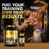 6 - One Science Nitra Whey Tiger Combo Pack, 4 lb Neapoliten Ice Cream with Daily Multivitamin 60 Capsules
