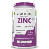1 - HealthyHey Nutrition Zinc Glycinate,  120 capsules 