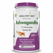 1 - HealthyHey Nutrition Giloy & Ashwagandha Extract, 60 veggie capsule(s)