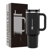 1 - MuscleBlaze Stainless Steel Vacuum Insulated Tumbler, Phantom Black 1.2 L