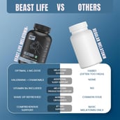 8 - BeastLife Melatonin+, 60 capsules Unflavoured