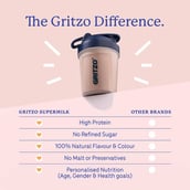 5 - Supermilk Gritzo Growth for Boy 13+ years, 335 g Double Chocolate (Pouch)