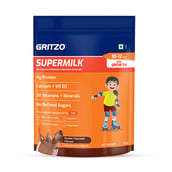 10 - Supermilk Gritzo Growth for Girl 10 to 12 years,  335 g  Double Chocolate (Pouch)