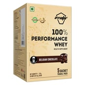1 - Avvatar 100% Performance Whey, 5 sachets/pack Belgian Chocolate