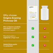 8 - Origins Nutra Evening Primrose Oil 500mg (Pack of 3),  28 softgels 